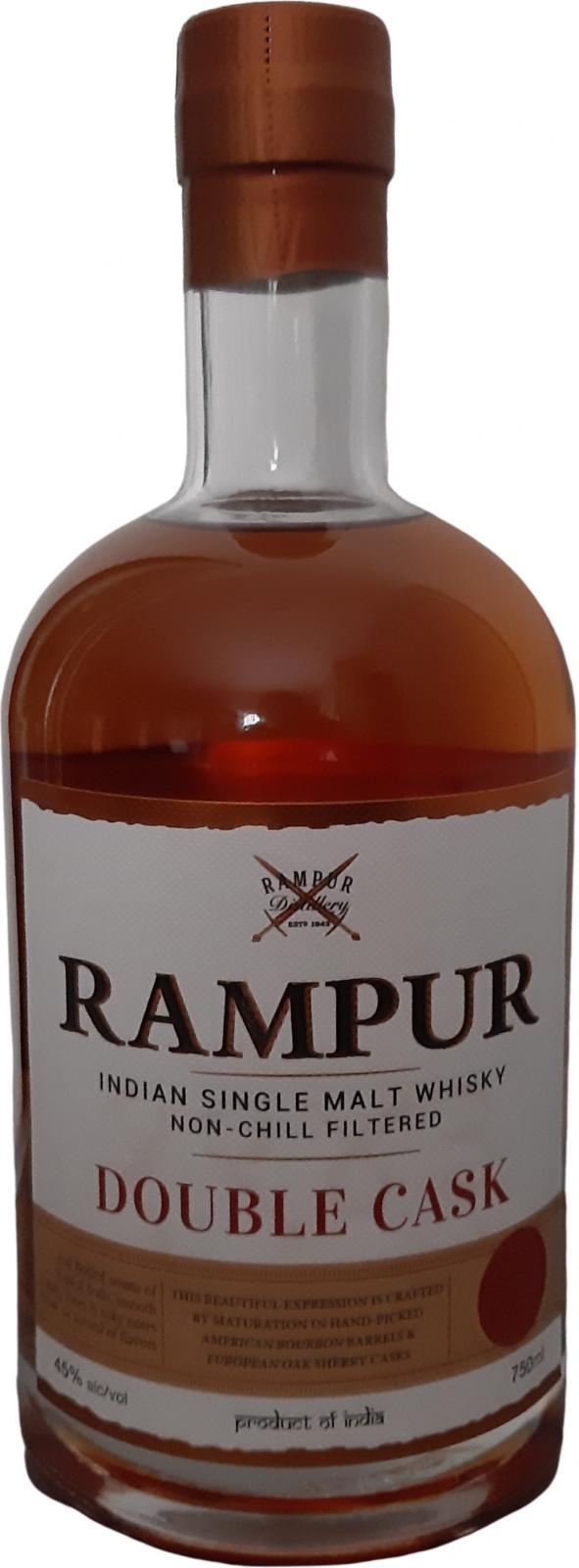 Rampur Double Cask  Indian Single Malt Whisky