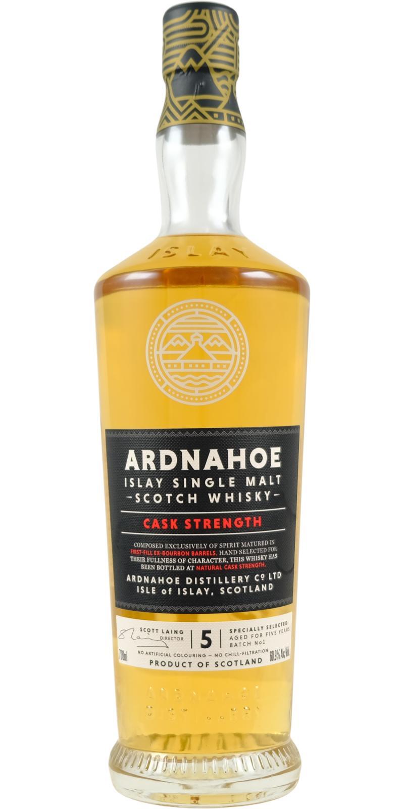 Ardnahoe 05-year-old  Cask Strength Batch 1