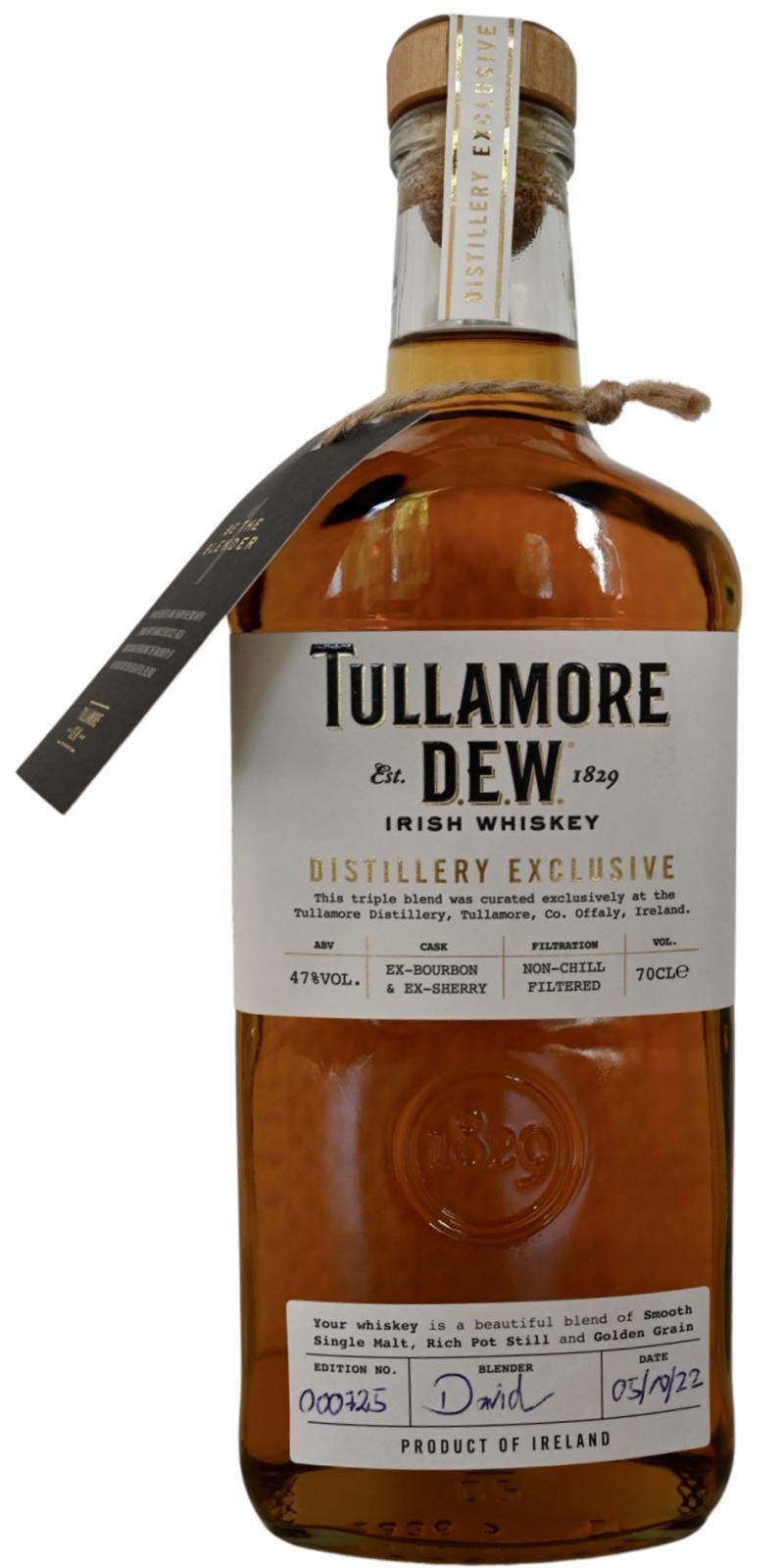 Tullamore Distillery Exclusive  Be the Blender