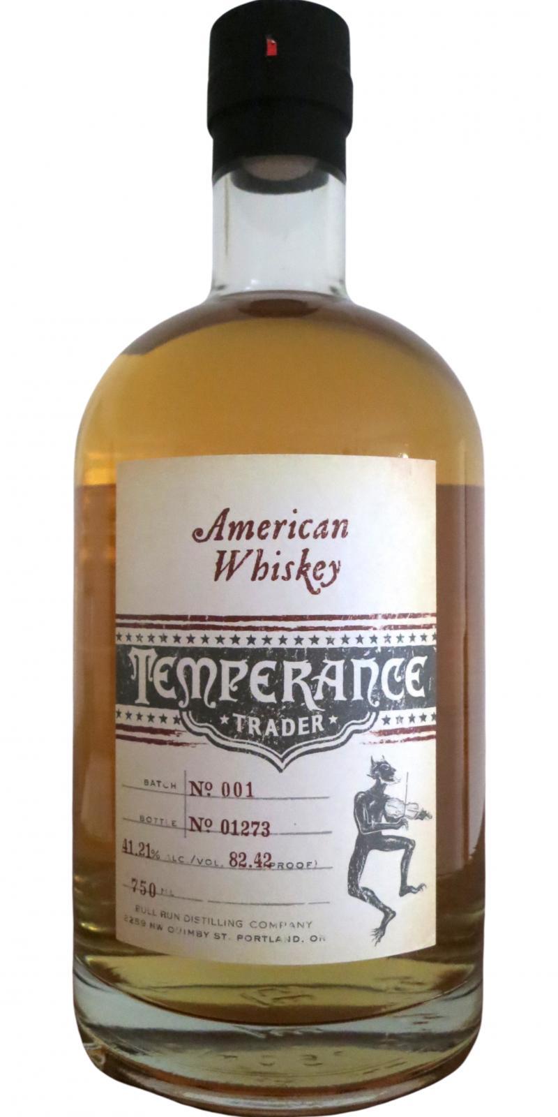 Temperance Trader American Whiskey