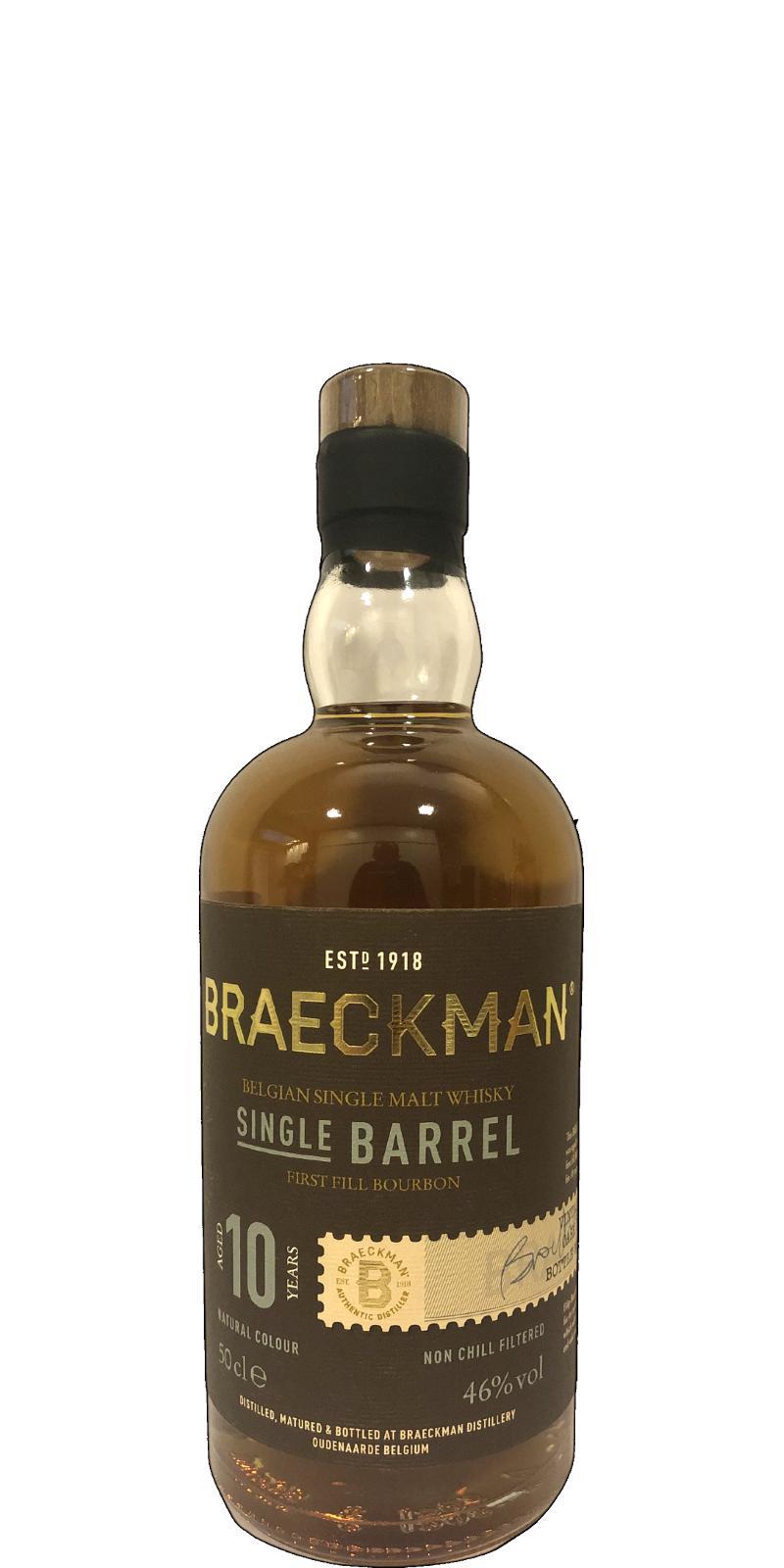 Braeckman Distillers 10-year-old Single Barrel