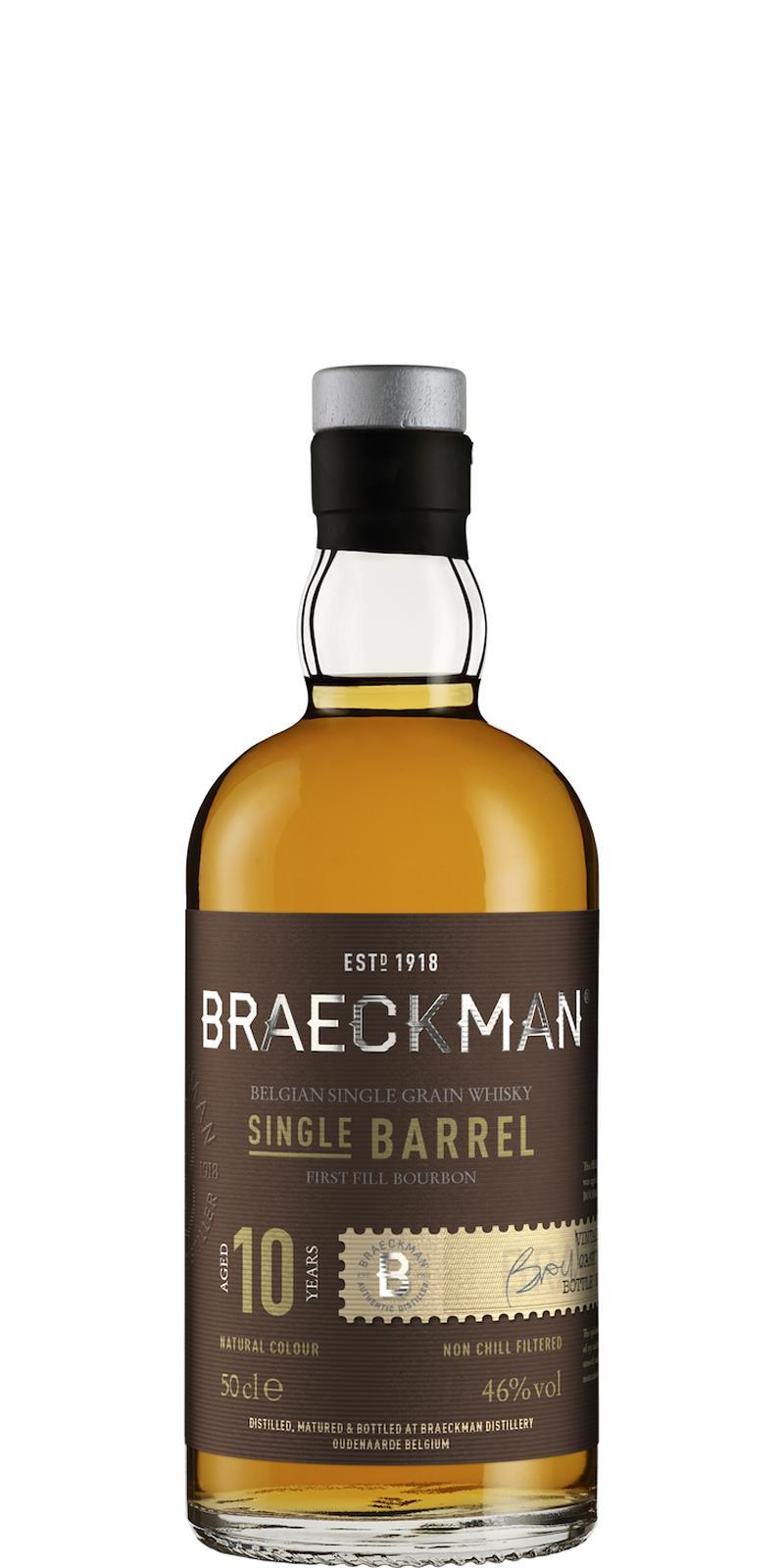 Braeckman Distillers 10-year-old Single Barrel