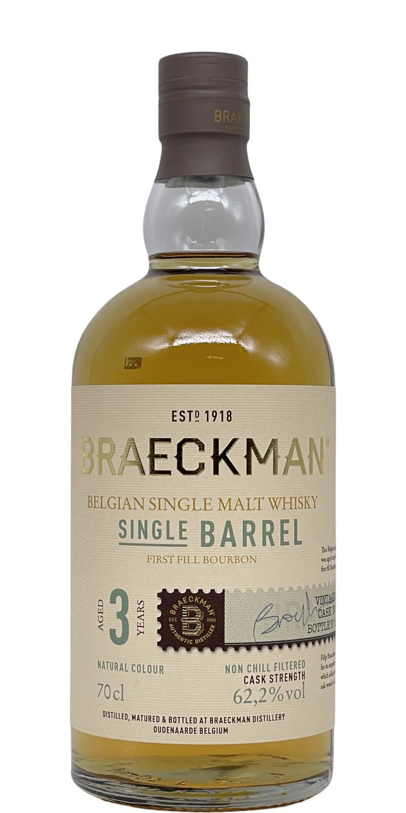 Braeckman Distillers 2020 Single Barrel - Cask Strength