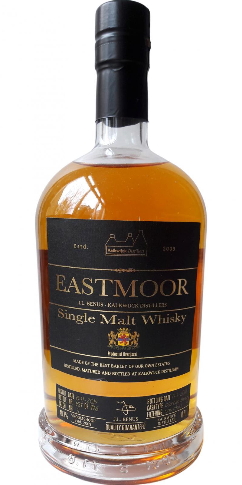 Eastmoor 2014  Single Malt Whisky