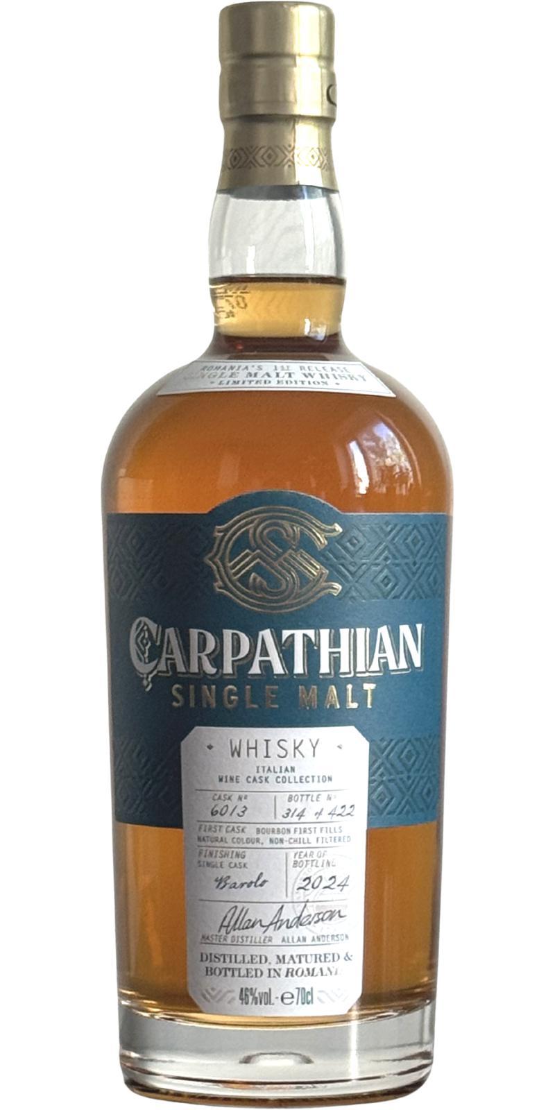 Carpathian Single Malt  Italien Wine Cask Collection