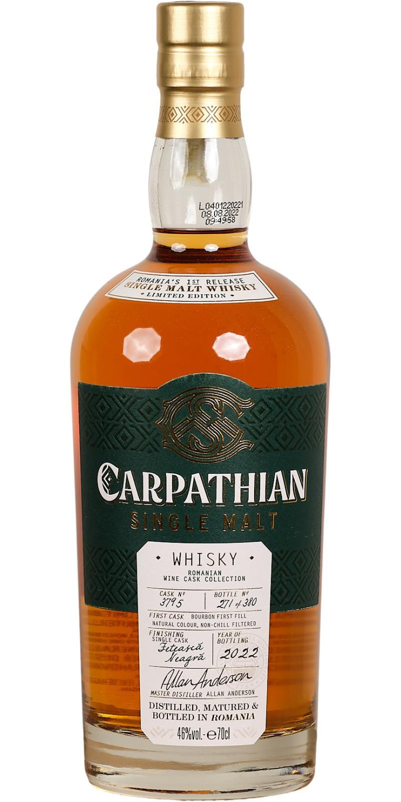 Carpathian Single Malt  Romanian Wine Cask Collection