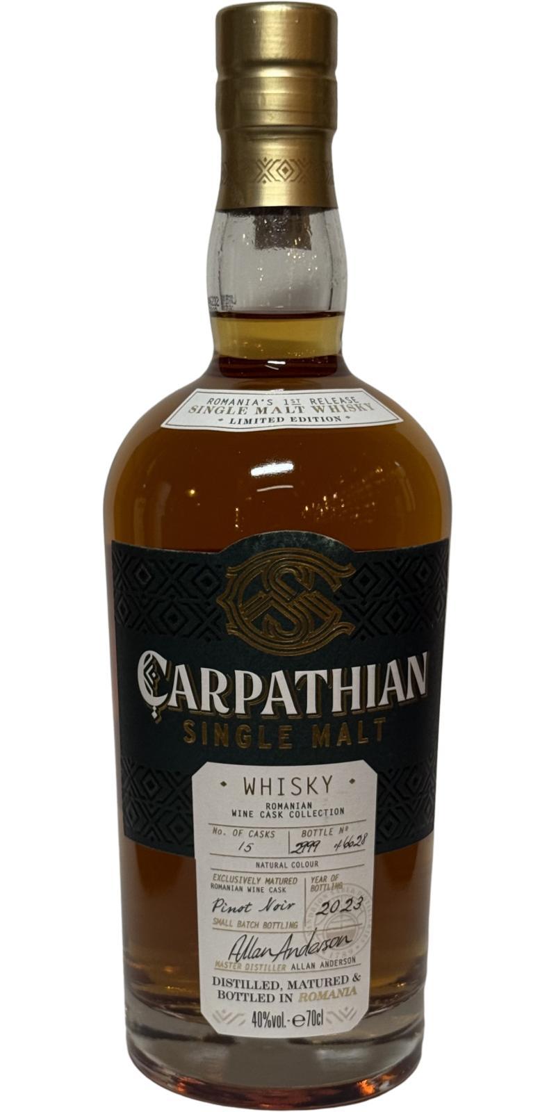 Carpathian Single Malt  Romanian Wine Cask Collection