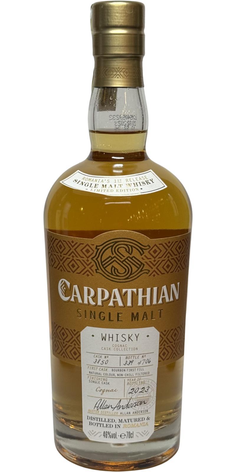 Carpathian Single Malt  Cognac Cask Collection
