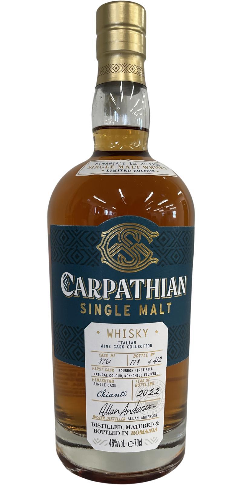 Carpathian Single Malt  Italian Wine Cask Collection