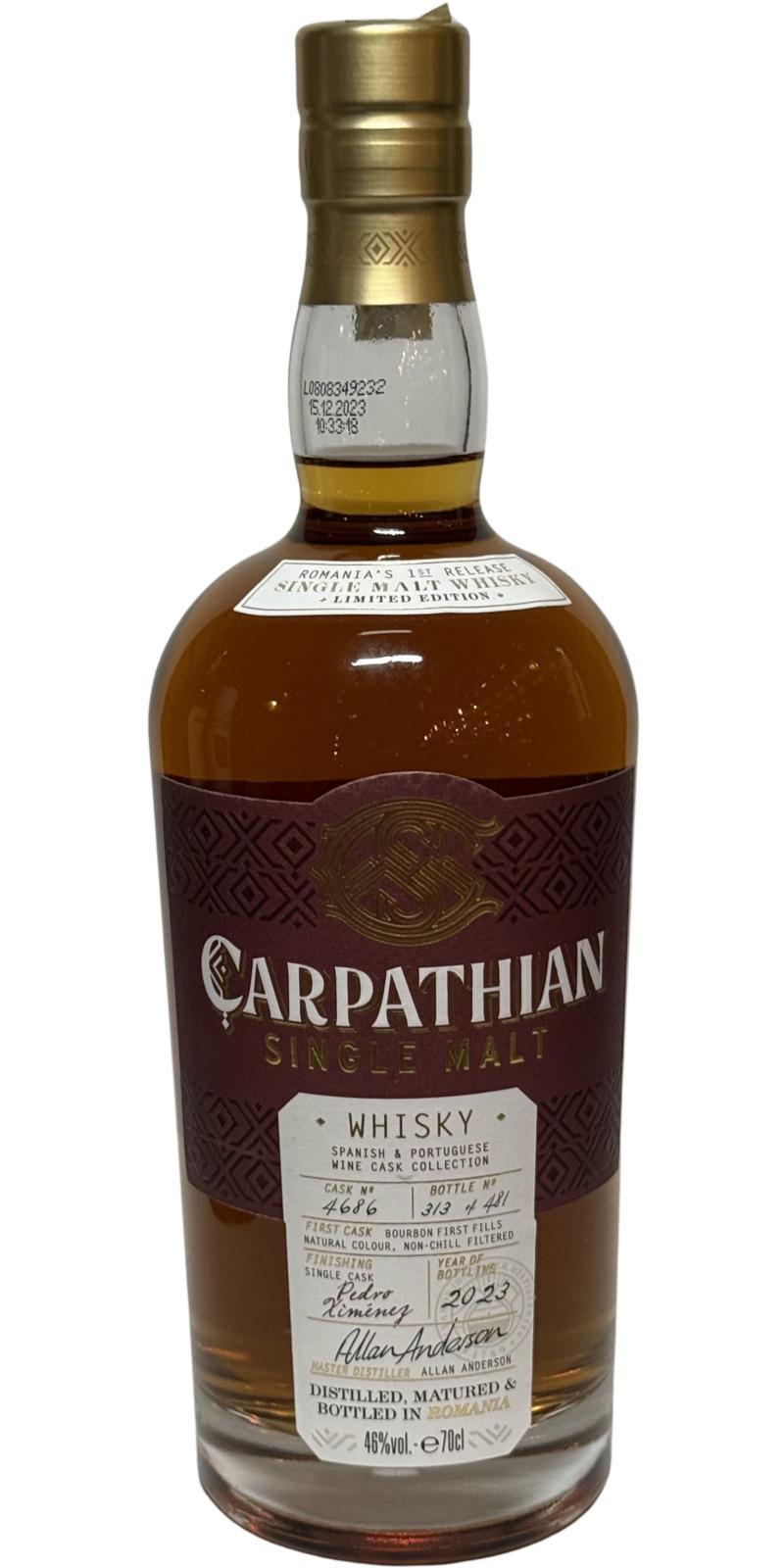 Carpathian Single Malt  Spanish & Portuguese Wine Cask Collection