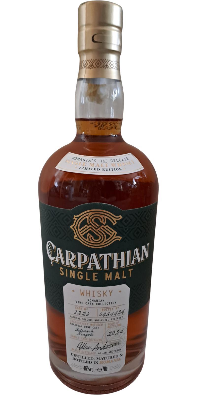 Carpathian Single Malt  Romanian Wine Cask Collection