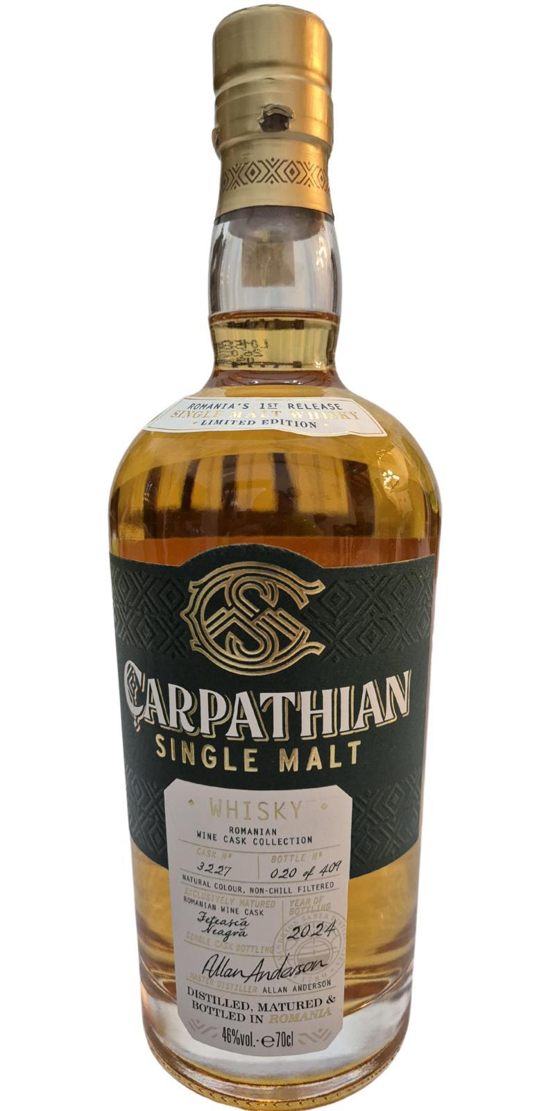 Carpathian Single Malt  Romanian Wine Cask Collection