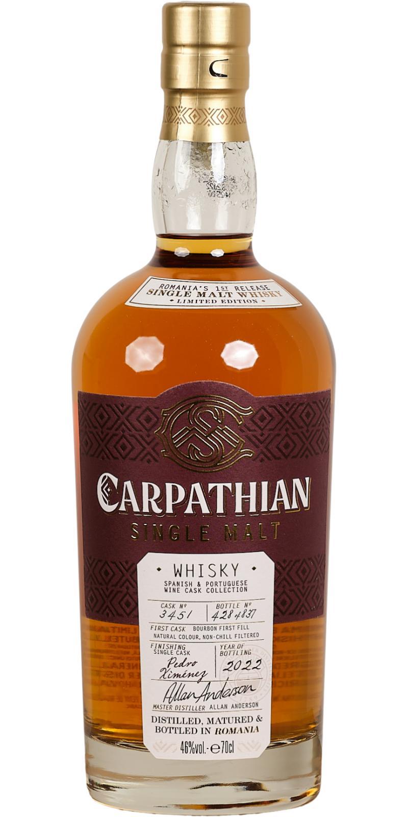 Carpathian Single Malt  Spanish & Portuguese Wine Cask Collection