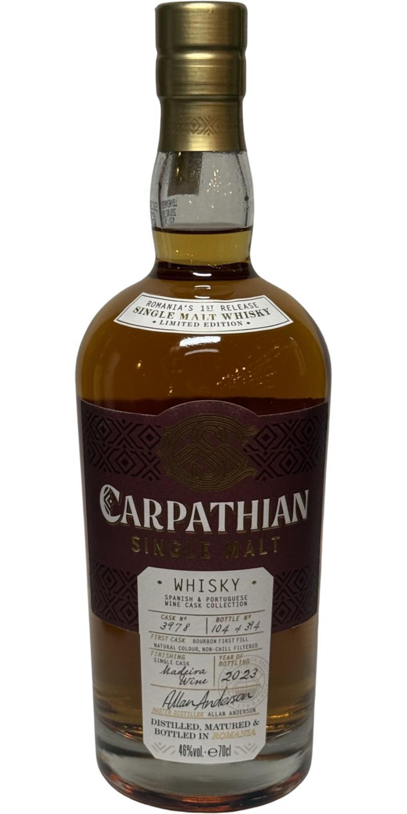 Carpathian Single Malt  Spanish & Portuguese Wine Cask Collection