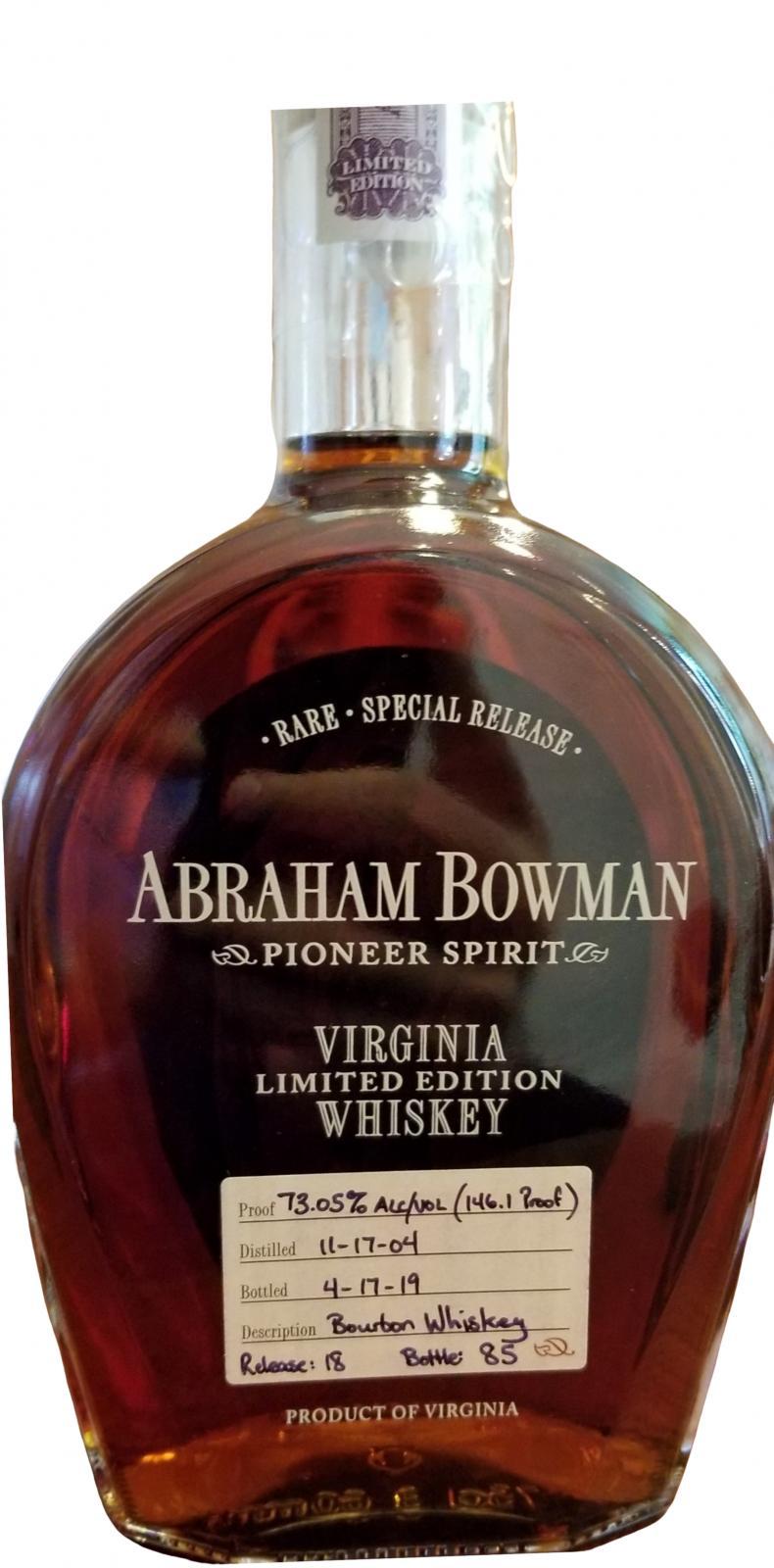Abraham Bowman 2004 Pioneer Spirit - Release No. 18