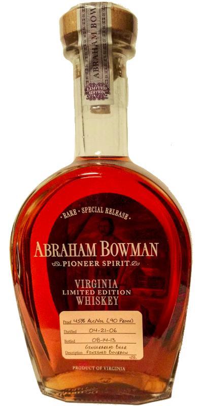 Abraham Bowman 2006 Virginia Limited Edition Whiskey - Small Batch