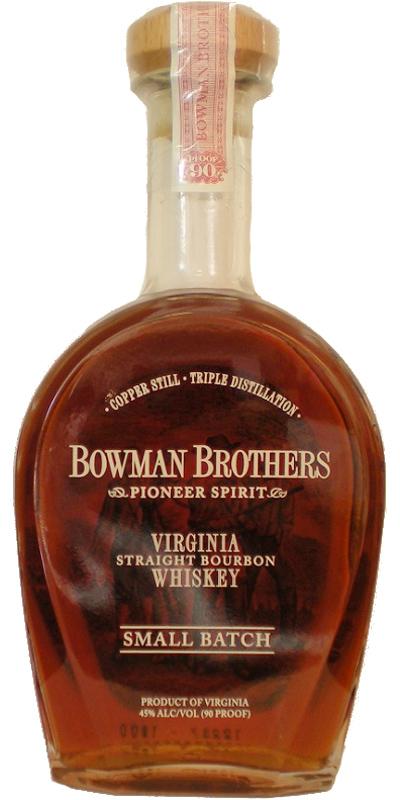 Bowman Brothers NAS Virginia Straight Bourbon Whiskey - Small Batch