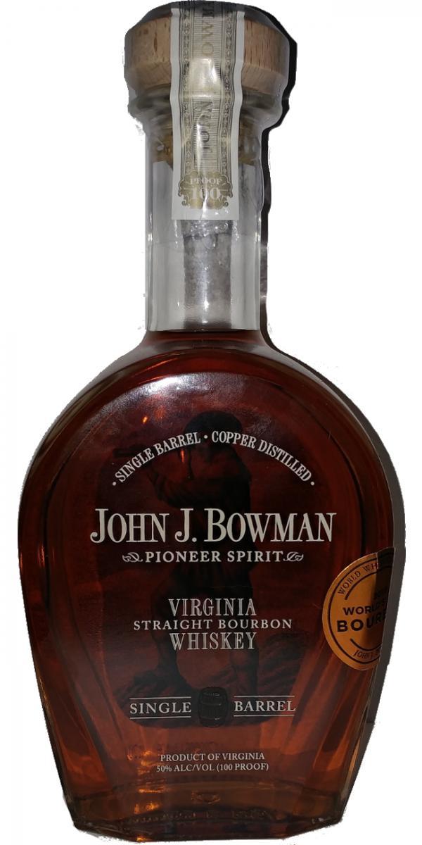John J. Bowman Pioneer Spirit Virginia Straight Bourbon Whiskey - Single Barrel