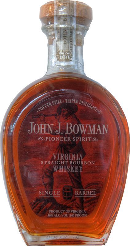 John J. Bowman Pioneer Spirit Virginia Straight Bourbon Whiskey - Single Barrel