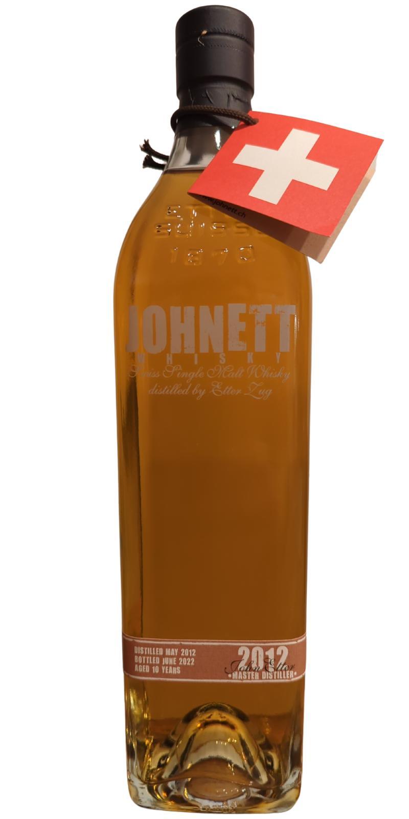 Johnett 2012  Swiss Single Malt Whisky