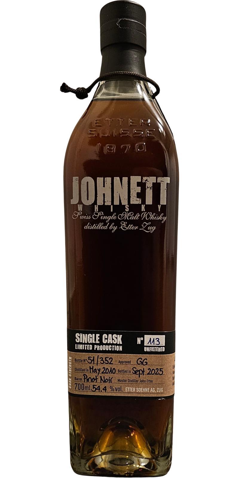 Johnett 2010  Single Cask