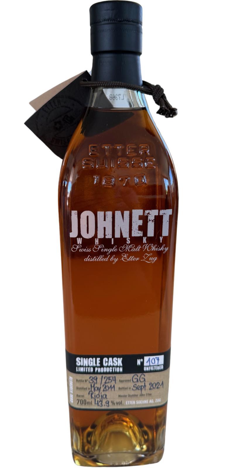Johnett 2011  Single Cask