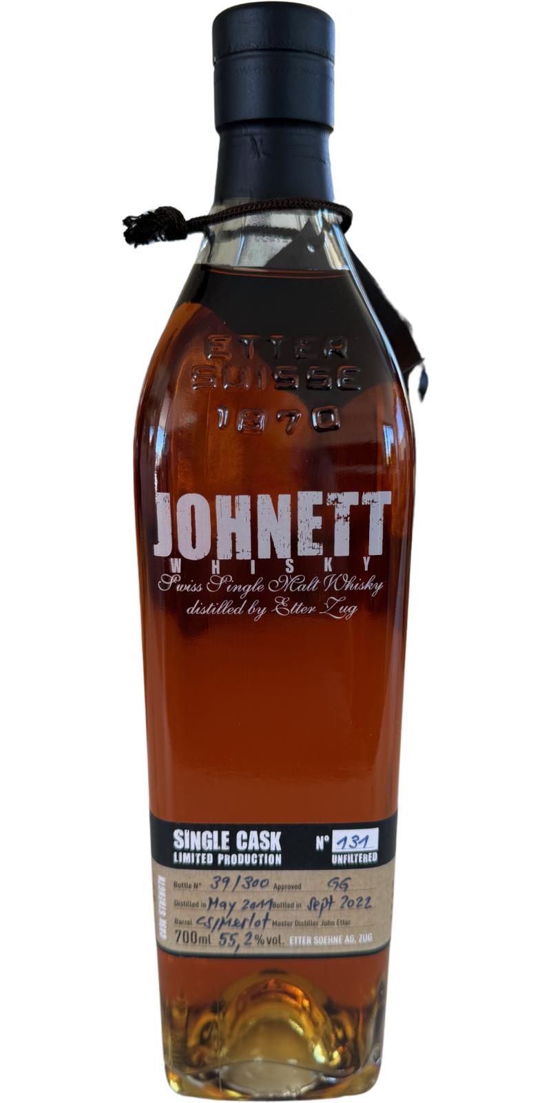 Johnett 2011  Single Cask