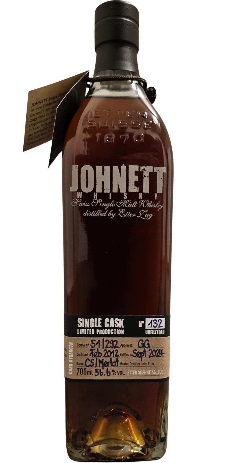 Johnett 2012  Single Cask
