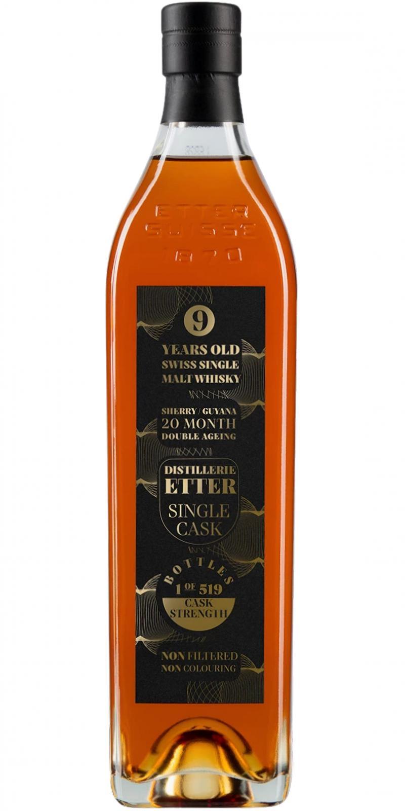 Swiss Single Malt Whisky 2011  Single Cask - Double Ageing - Etter