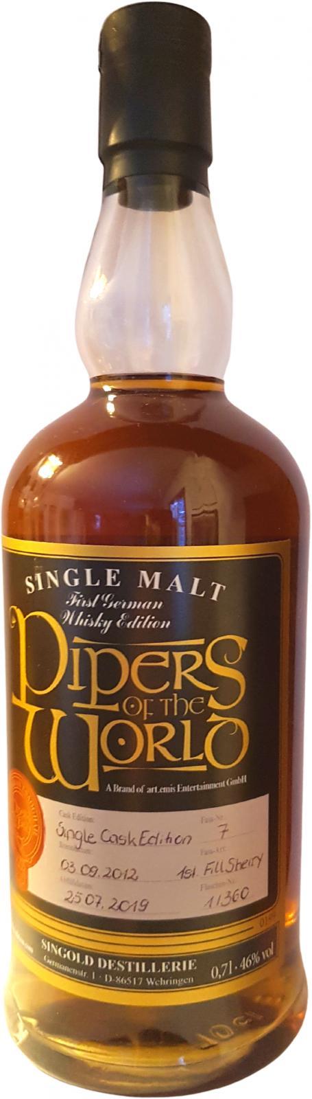 Sin-Gold Pipers of the World  Single Cask Edition