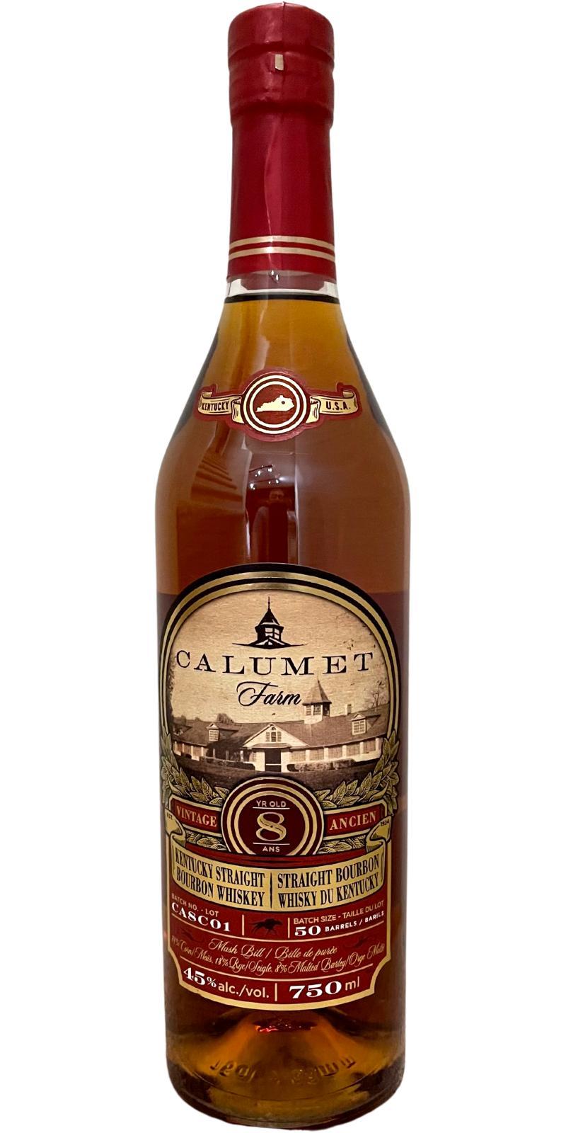 Calumet Farm 08-year-old Kentucky Straight Bourbon