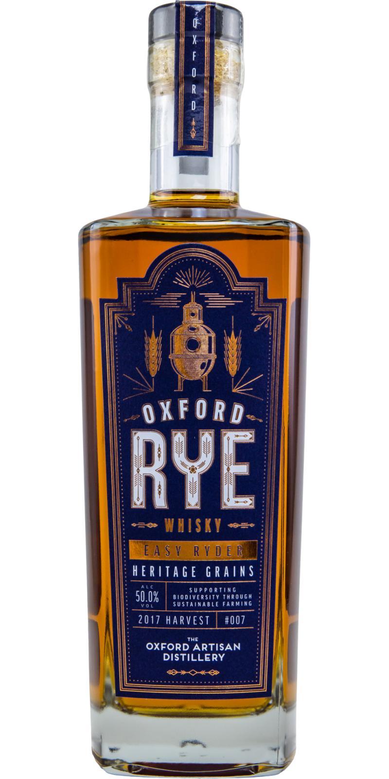 Oxford Rye Whisky Easy Ryder Heritage Grains