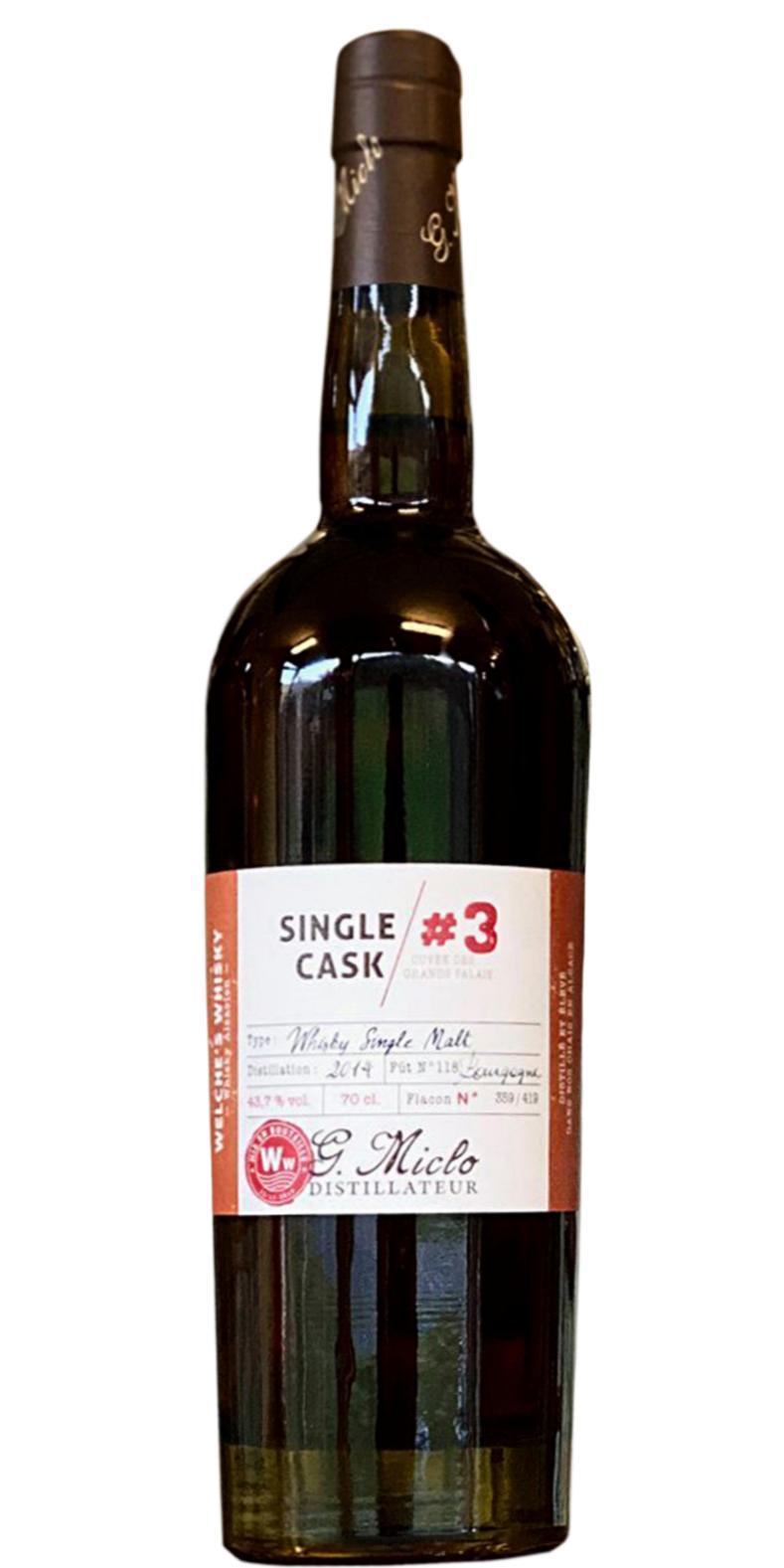 Welche's Whisky 2014  Single Cask #3