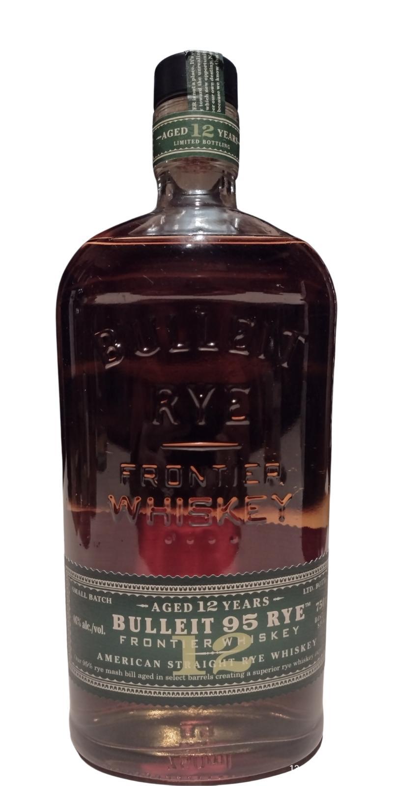 Bulleit 12-year-old 95 Rye Frontier Whiskey