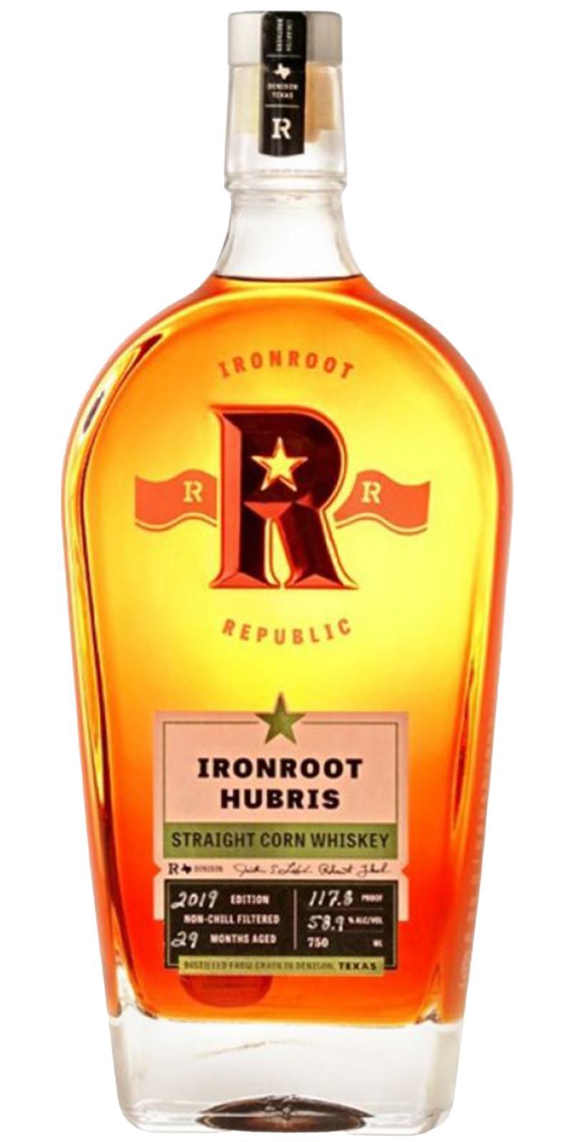Ironroot Hubris  Corn Whiskey