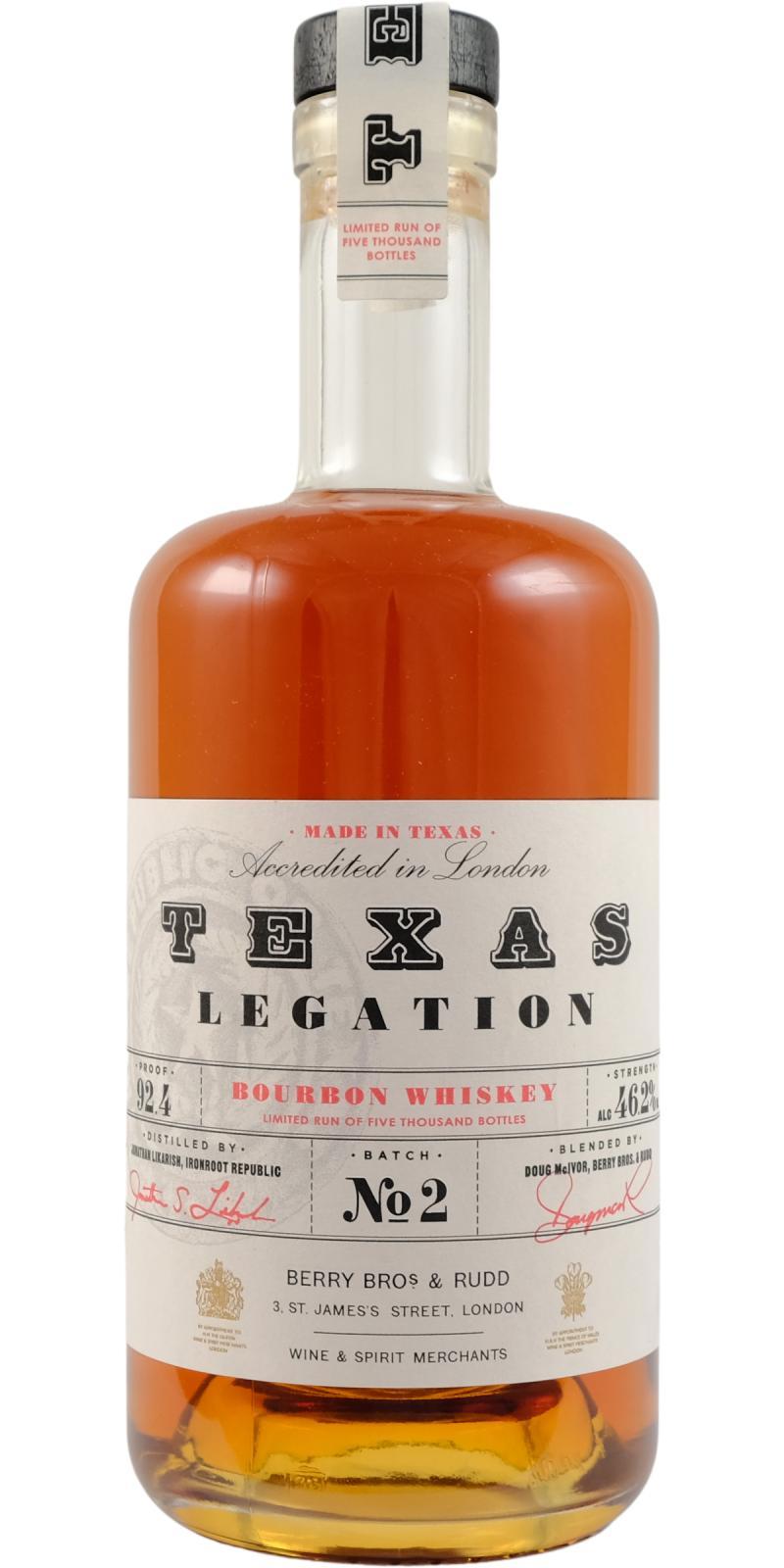 Texas Legation Bourbon Whiskey BR