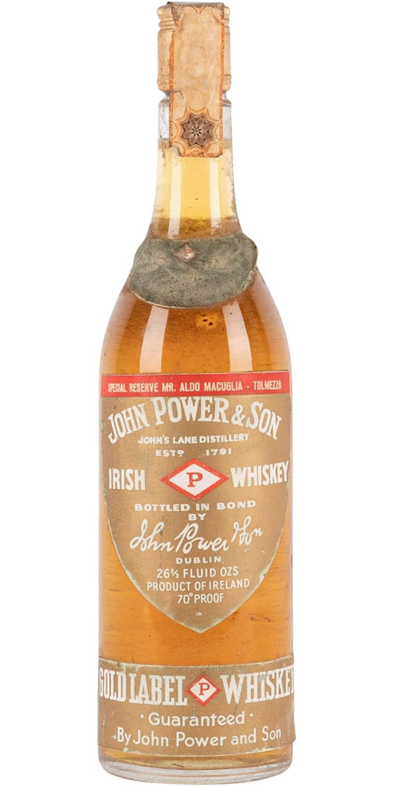 John Power & Son Gold Label  Special Reserve