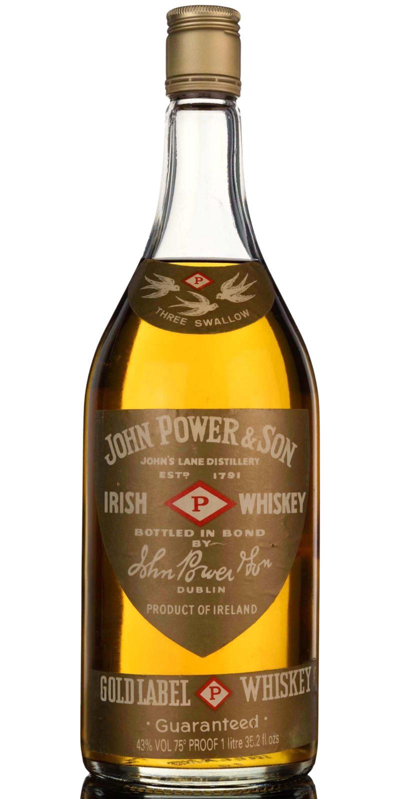John Power & Son Irish Whiskey  Gold Label