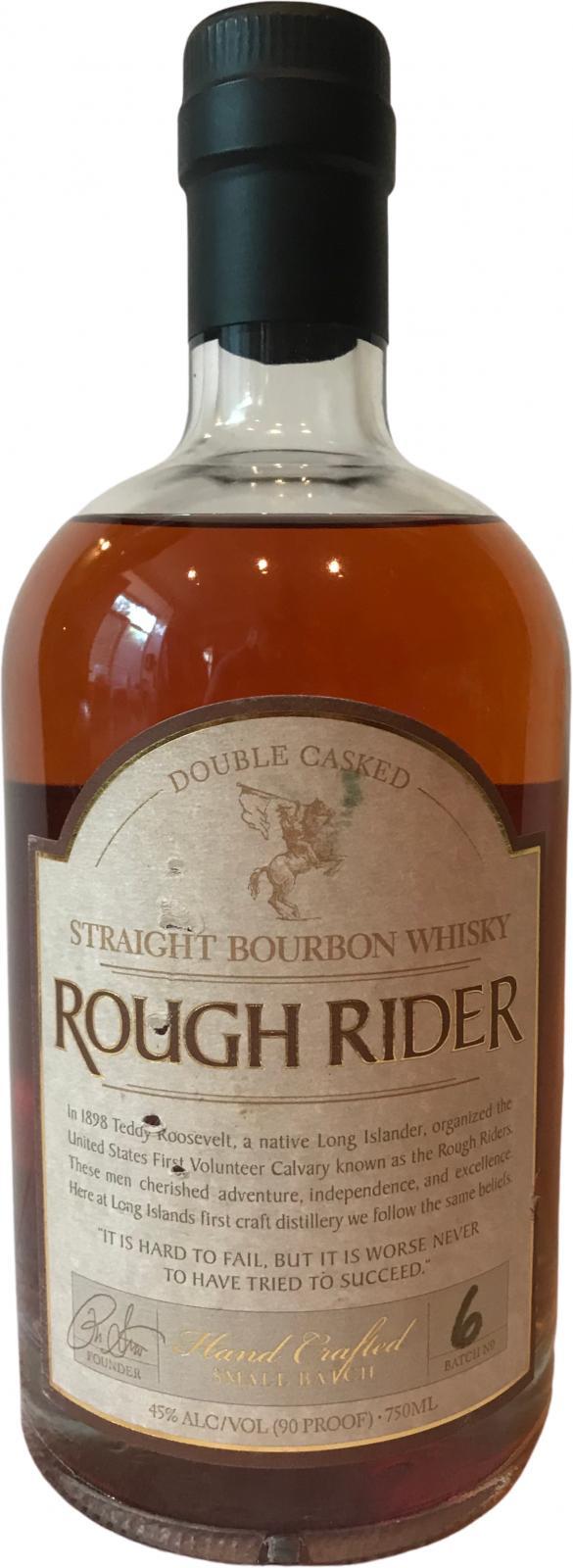Rough Rider Double Casked Straight Bourbon Hand Crafted Single Batch