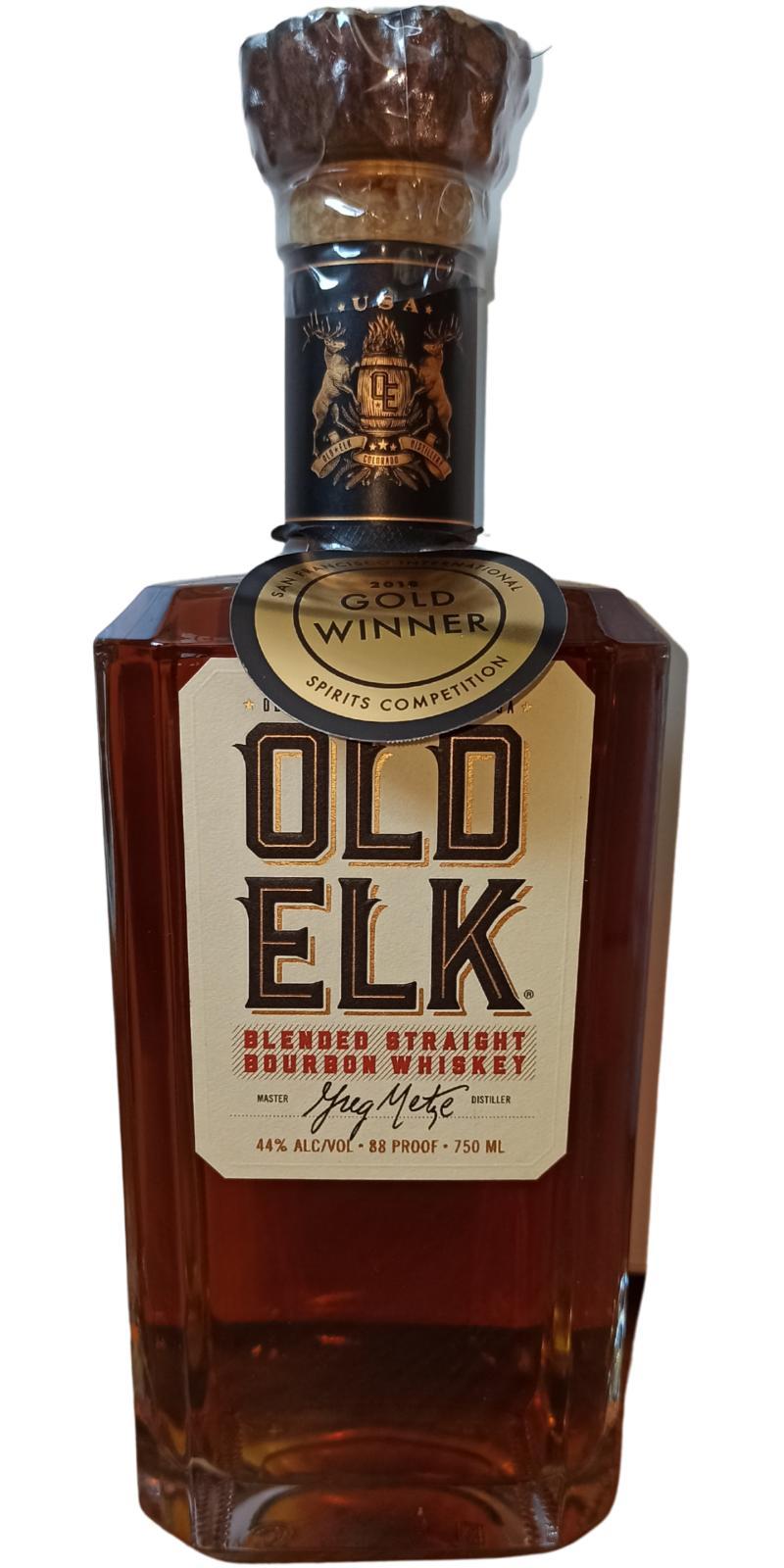 Old Elk Blended Straight Bourbon Whiskey Limited Edition Gift Set