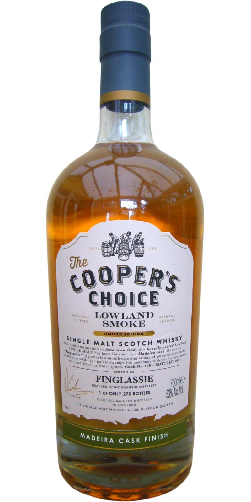 Finglassie Lowland Smoke VM  The Cooper's Choice