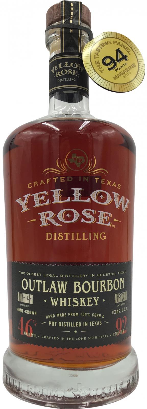 Yellow Rose (US) Outlaw Bourbon Whiskey