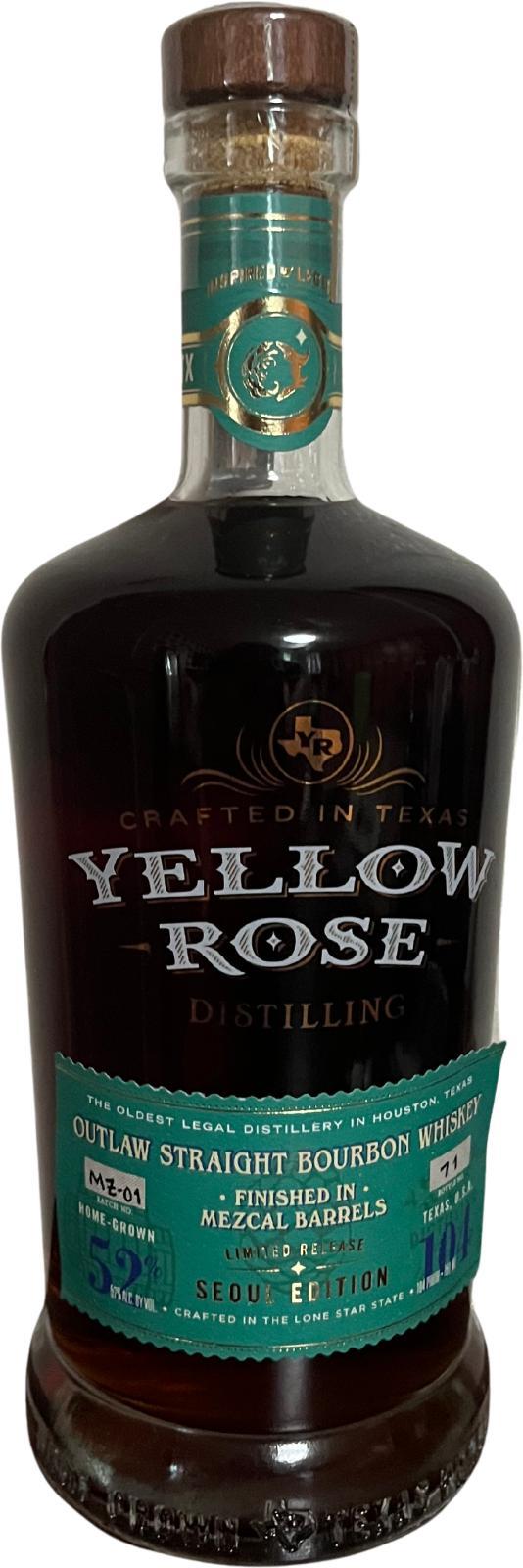 Yellow Rose (US) Outlaw Bourbon Whiskey  Mezcal barrel finish