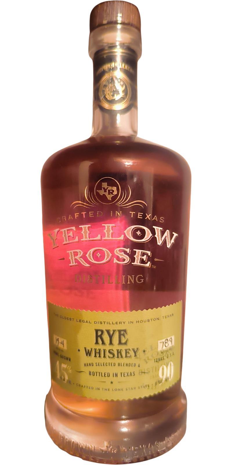 Yellow Rose (US) Rye Whiskey