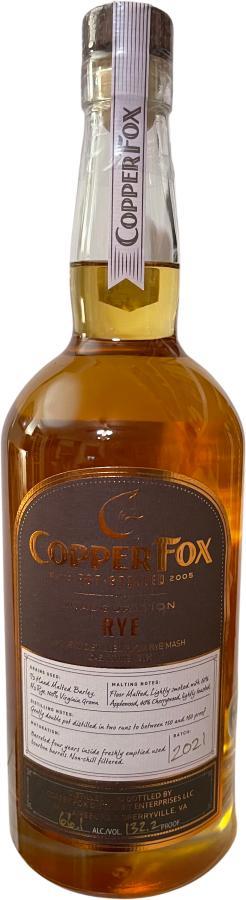Copper Fox 2017  Inauguration Rye