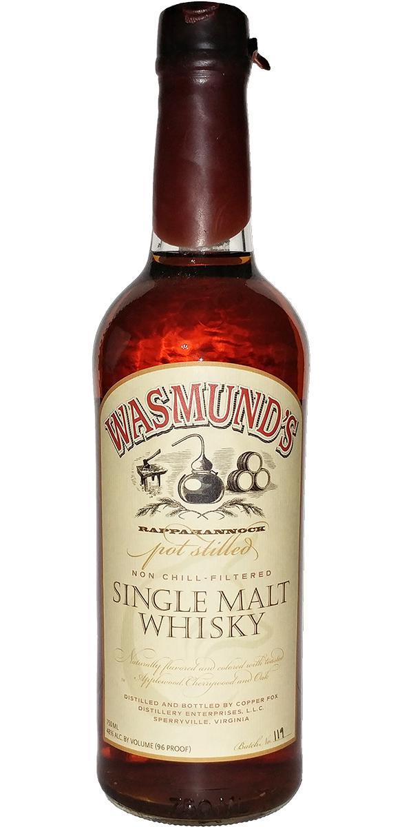 Wasmund's Single Malt Whisky  Rappahannock Pot Stilled