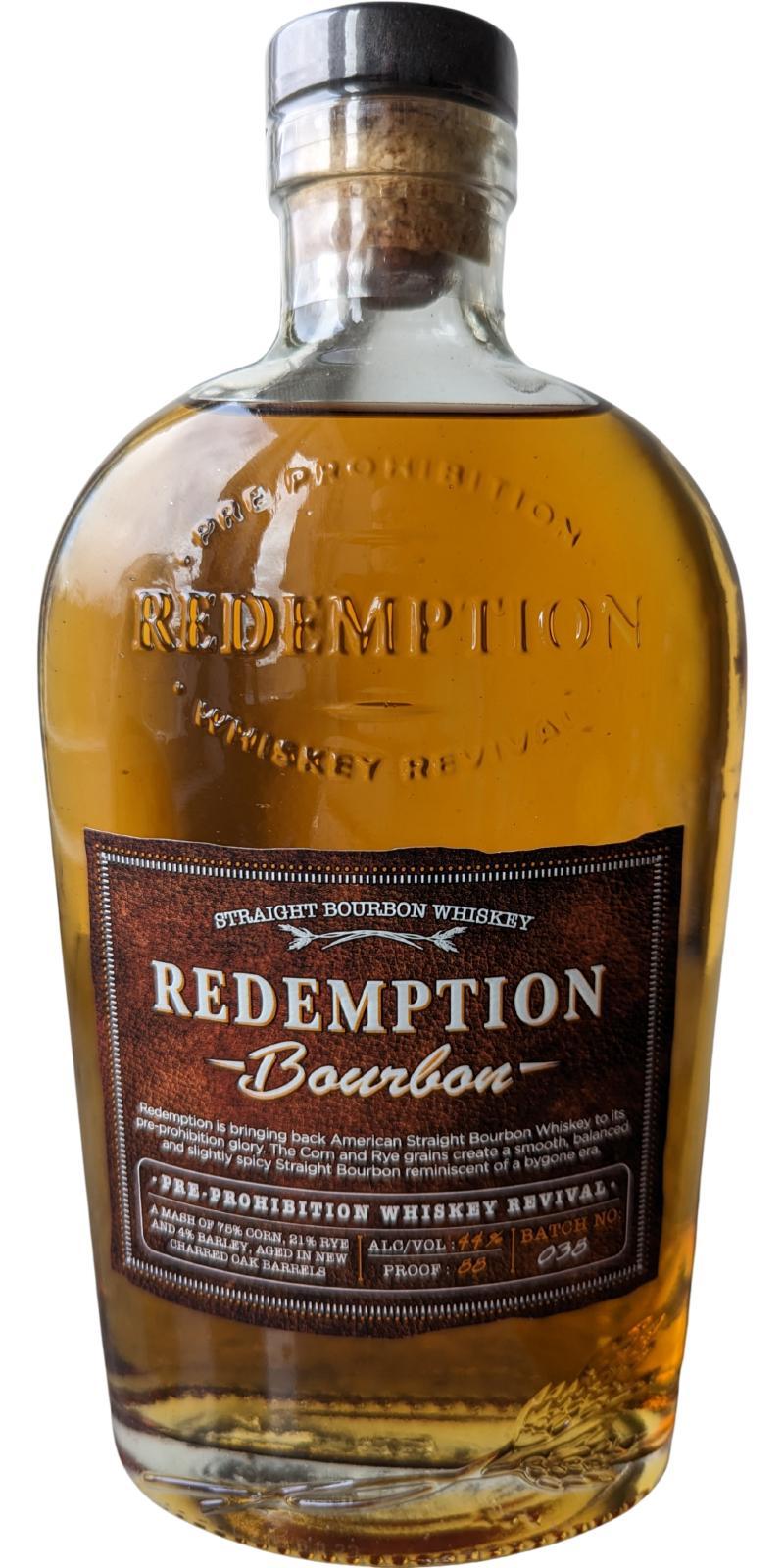 Redemption Straight Bourbon Whiskey