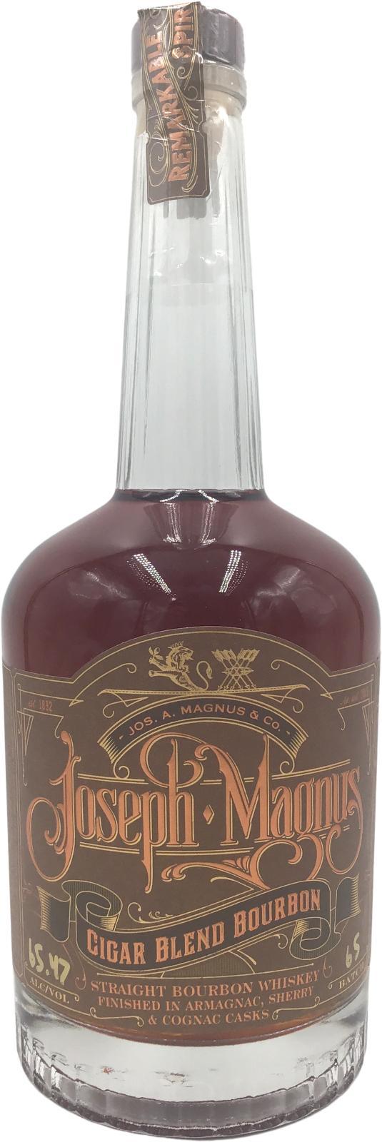 Joseph Magnus Cigar Blend Bourbon  Straight Bourbon finished in Armagnac, Sherry& Cognac casks