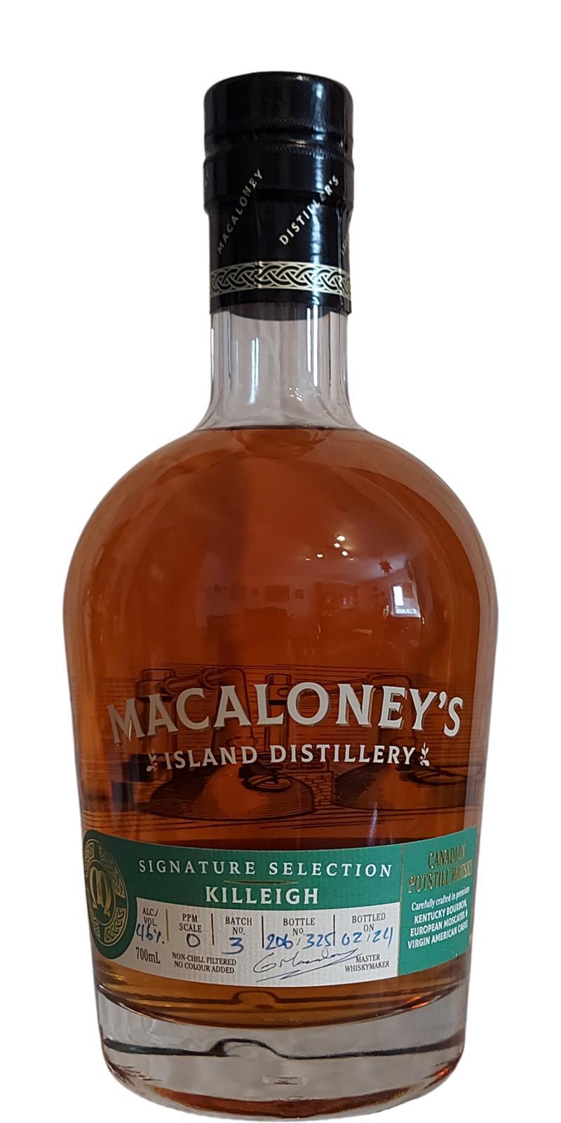 Macaloney's Killeigh  Signature Selection