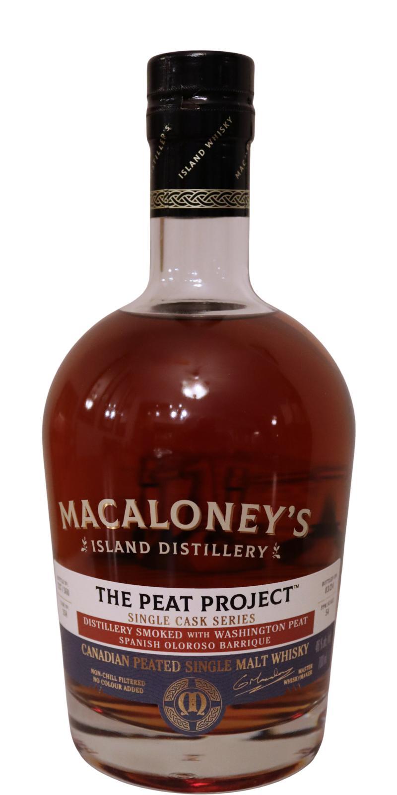 Macaloney's The Peat Project  Single Cask Series
